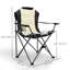 Ensemble de 2 chaises de camping pliantes, chaises de camping rembourrées, crème
