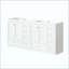 Meuble-lavabo autoportant de style Shaker avec lavabo en résine, tiroirs à fermeture en douceur et portes à fermeture en douceur (robinet non inclus)