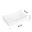 Grand lavabo vasque rectangulaire de 25,5 po Yingze, vasque de salle de bain moderne au-dessus du comptoir, porcelaine en céramique de qualité supérieure, blanc brillant