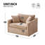 Fauteuil d'appoint surdimensionné de 45 po avec 2 coussins et repose-pieds; chenille-1489448004