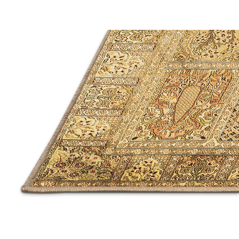Washable Patchwork Indoor Rug, Rectangle 7' x 9'