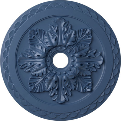 Endurathane Bordeaux Deluxe Ceiling Medallion, 23 5/8"OD x 3"ID x 2"P (Fits Canopies up to 4"), Hand-Painted Americana Finish