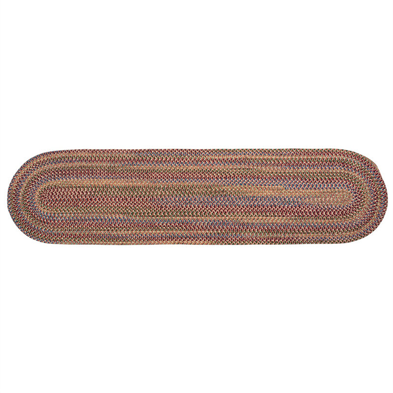 Tapis rouge / beige Dollman, Tapis de couloir 2 pi 6 po x 13 pi
