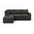 Brunella Upholstered Corduroy Sectional Sofa Bed Green-326068167-326068166