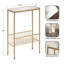 Table d'appoint étroite avec miroir Trubey