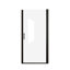 Porte de douche pivotante 24 po x 72 po, cadre en aluminium, demi-cadre, verre trempé de 1/4 po (6 mm)-120178777-120178778