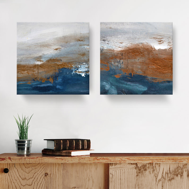 " Copperelle/Copperize " 2 Piece Art Acrylic Print, 16" H x 32" W