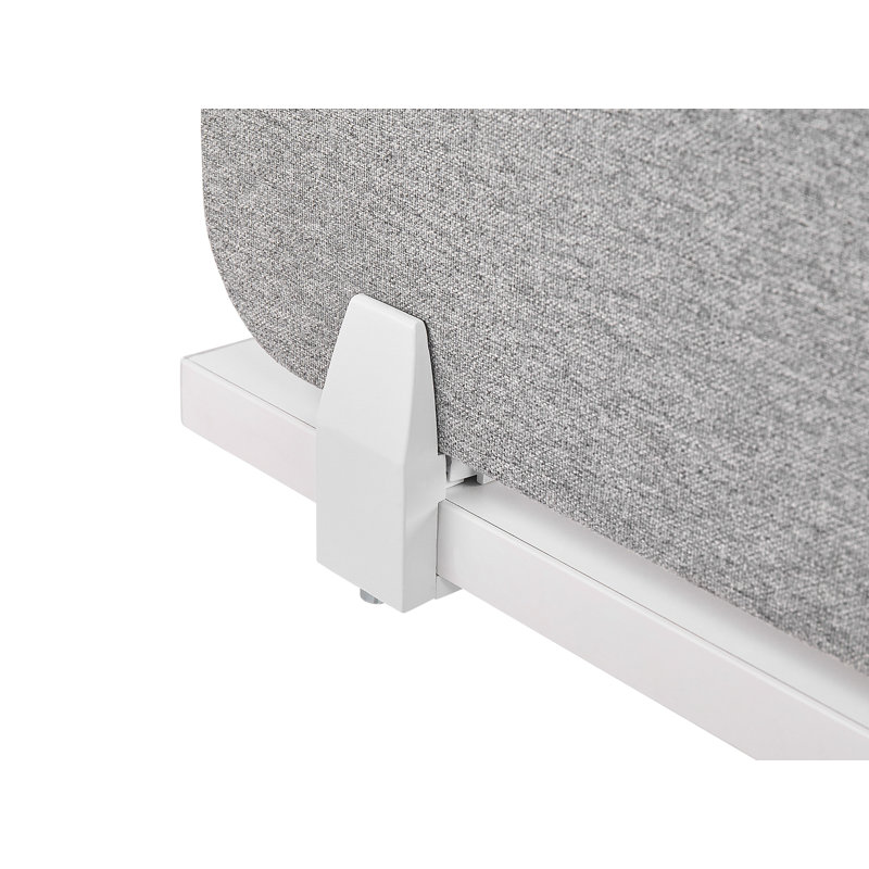 Marseilles Desk Dividers, 40cm H x 160cm W x 2cm D, Light Grey