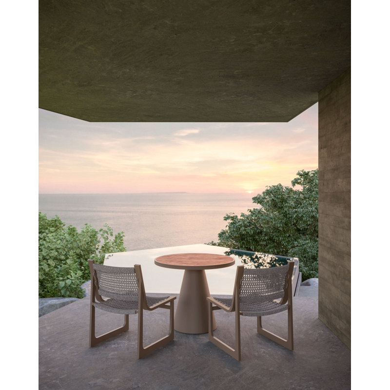 Leon Dining Table Dekton Top, Bronze, Helena