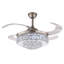 Ventilateur de plafond à DEL 36 pouces rétractable avec télécommande