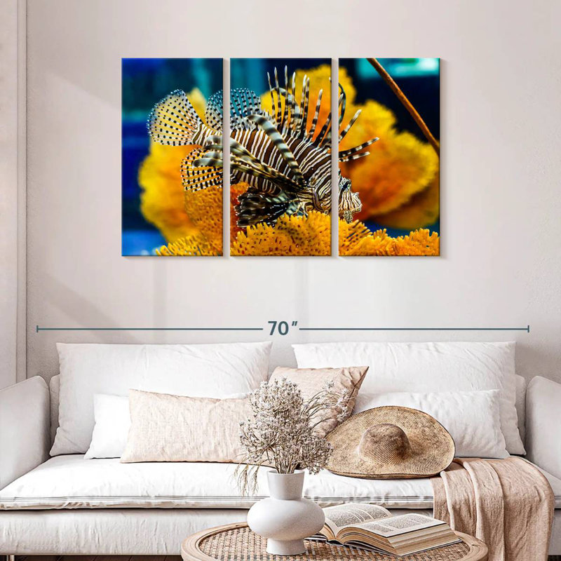 Saltwater Fish, 28" H x 45" W