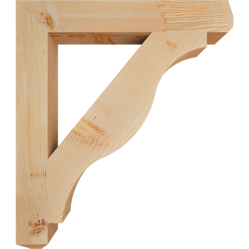 Support l 3 3 po x P 28 po x H 32 po Funston Craftsman, H 32 po x l 3,5 po x P 28 po, Sapin de Douglas, Lisse