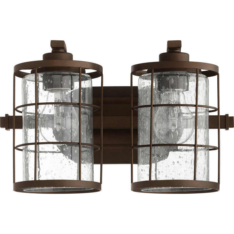 Éclairage pour salle de bain 2 lumières Balentine, Bronze huilé