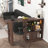 Modern Bar Cabinet with Rotating top