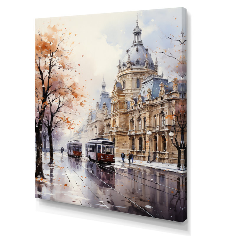 «Paris Boulevard Haussmann Splendor II», reproduction sur toile, H 20 po x l 12 po x P 1 po, Toile tendue
