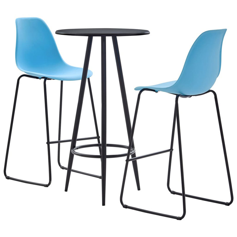 Bellario 2 - Person Dining Set, Black, Black