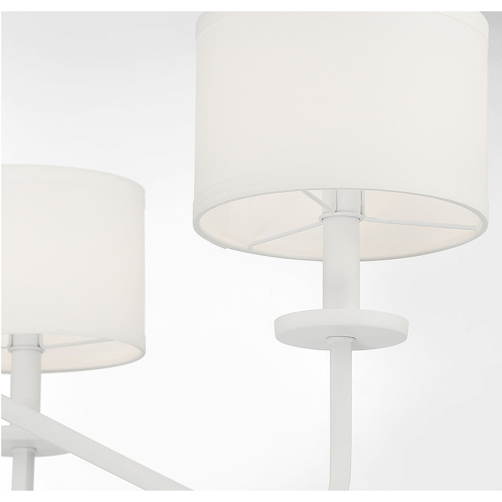 6 - Light Metal Dimmable Chandelier