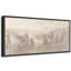 «Woodland Forest Landscape Misty Forest Soft Neutral Landscape Illustration Modern Large Large Canvas Art, art mural»-111666114-108480528-108480526