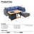 4 - Person Patio Furniture Set With Coffee Table, Outdoor Wicker Rattan Sectional Seating Group With Cushions, All Weather Sofa Conversation Set With Fire Pit Table For Garden Backyard-1918112361