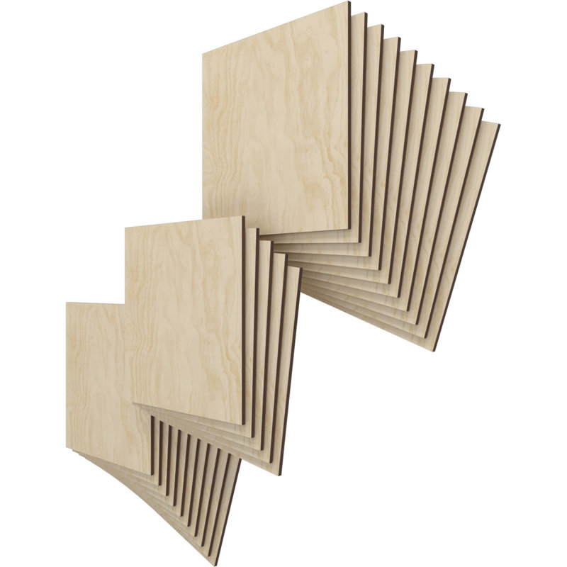 Planches en bois, Bouleau, H 11,75 po x l 11,75 po x P 0,25 po
