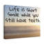 Life Is Short - Wrapped Canvas Print-1352505387
