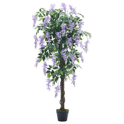 150cm Artificial Realistic Blossom Tree Bean Flower in Pot