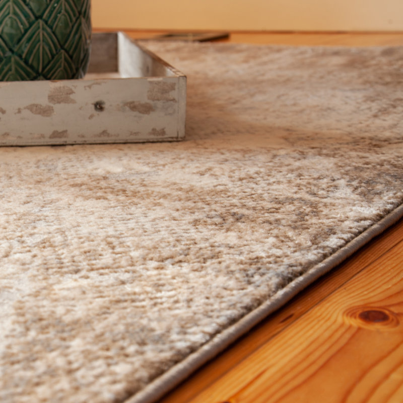 Salsa Rectangle Dhurrie, Taupe, Rectangular 200 x 290cm