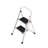 Hailo K20 2-Step steel stool with 330 lb. Load Capacity