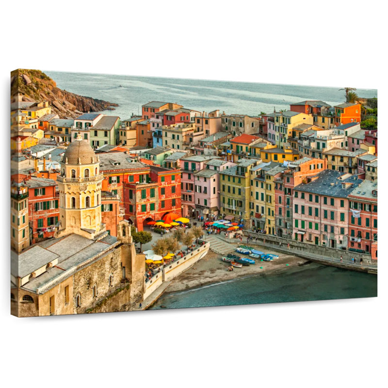 Lilie Vernazza dans les Cinque Terre, Italie, H 24 po x l 36 po