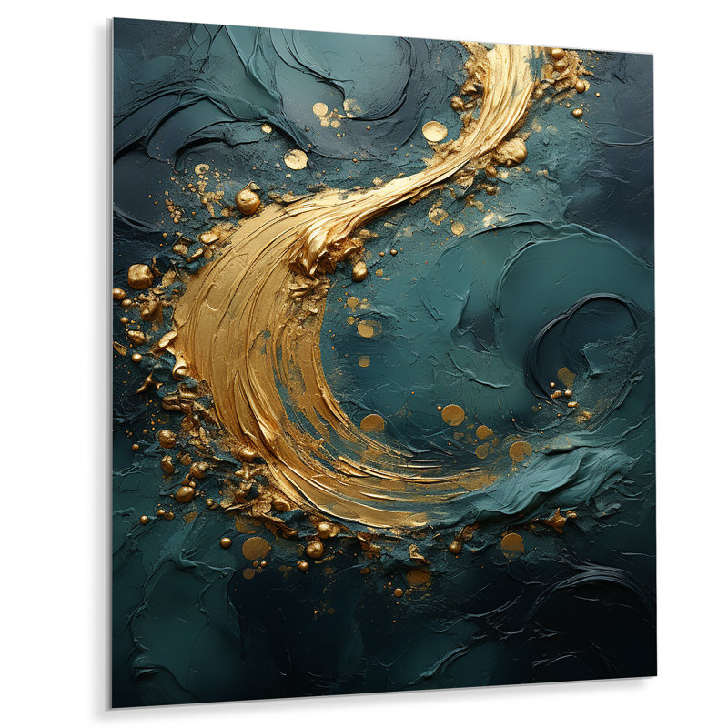 - Art mural abstrait spirales en métal, H 40 po x l 30 po x P 1,5 po