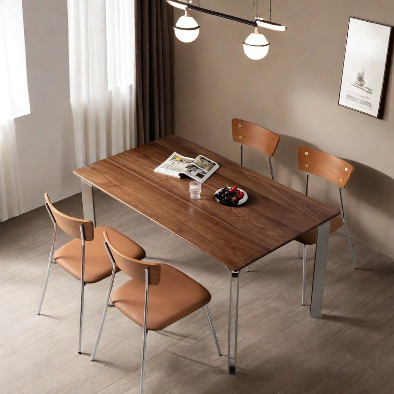 Modern Light Luxury Durable Dining Table Sets., 29.53"H x 70.87"L x 31.5"W