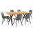 Costner 7 Pieces Dining Table Set With Rectangular Wood Top Table And 6 Upholstered Side Chairs-123027045-123027043