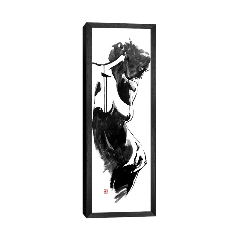 Morning by Péchane - Panoramic Print on Canvas, 121.92 cm H x 40.64 cm W, Black Framed