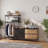 83" Office Storage Cabinet with Hanging Rod