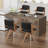 Adjustable Height Swivel Faux Leather Bar Stools (Set of 4)-146354427-146354424
