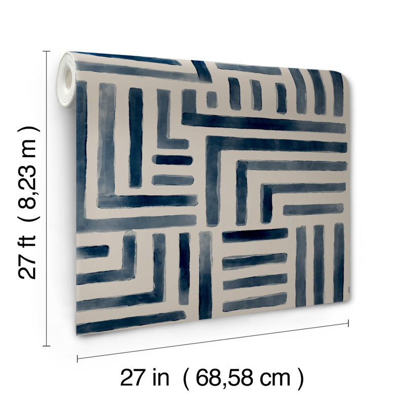 Abstract Wallpaper Roll, Blue