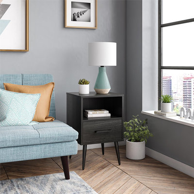Brionna Four Leg Rectangular Side Table