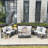 9 Piece Complete Patio Set with Cushions