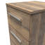 Fully Assembled Lemond 3 Drawer Bedside Table
