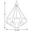 Luminaire suspendu géométrique 4 lumières Yerba