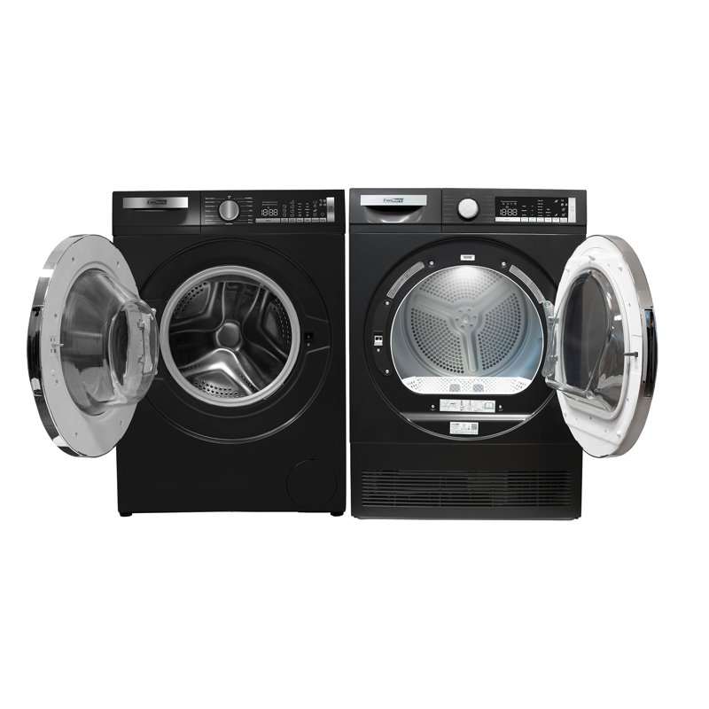 Conserv LUXURY Washer 2.2cf 110V+Condensing Dryer 4cf 220V 2 Year Warranty, Black