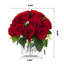 Roses artificielles dans un vase en verre-376532666