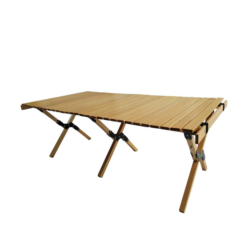 Space-Saving Folding Table with X-Type Support and Multi-Function Design