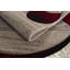Tapis gris / rouge à motif abstrait Nekizia-2093146003