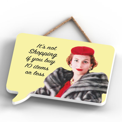 Pinup Its Not Shopping - Print on MDF