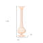 Ensemble de deux vases de table en verre rose 11 po