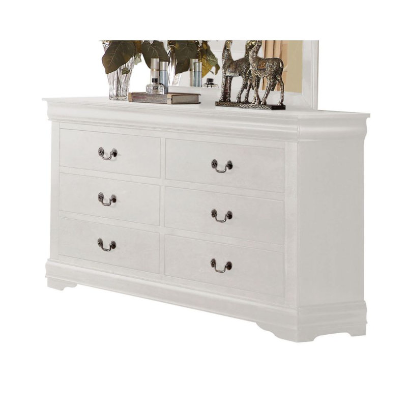 Commode Louis Philippe III, Gris foncé / Noir