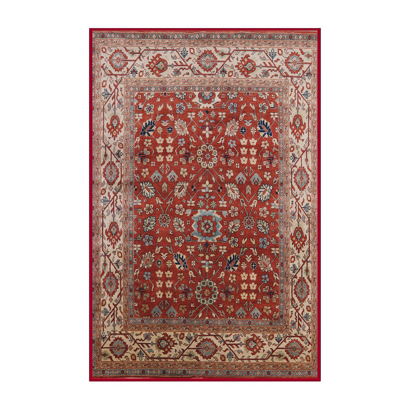 Tapis oriental orange / brun, Rectangle 6 pi x 9 pi