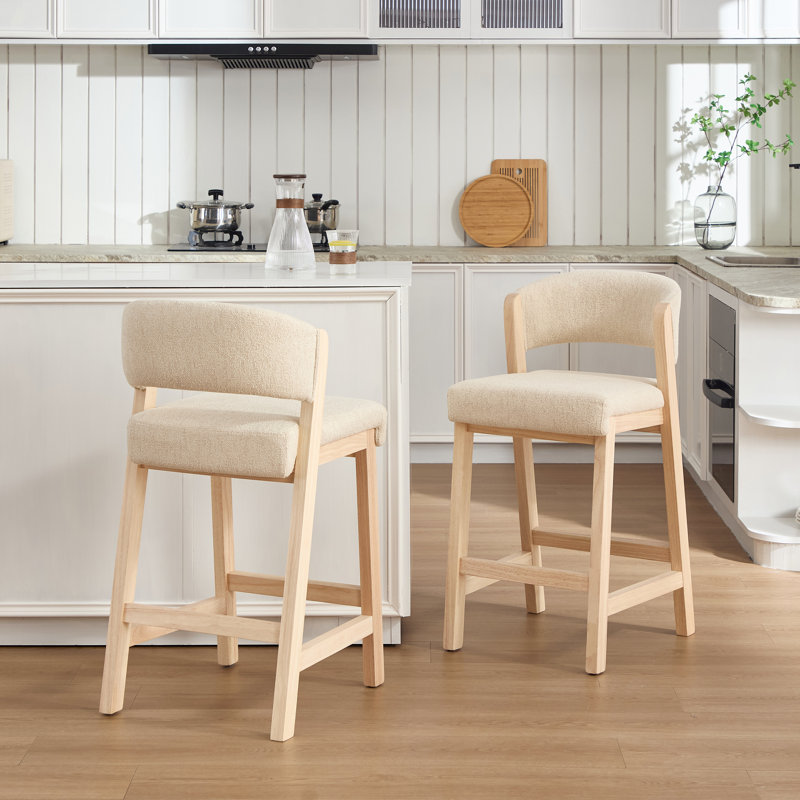Tabouret de comptoir Albia, Naturel