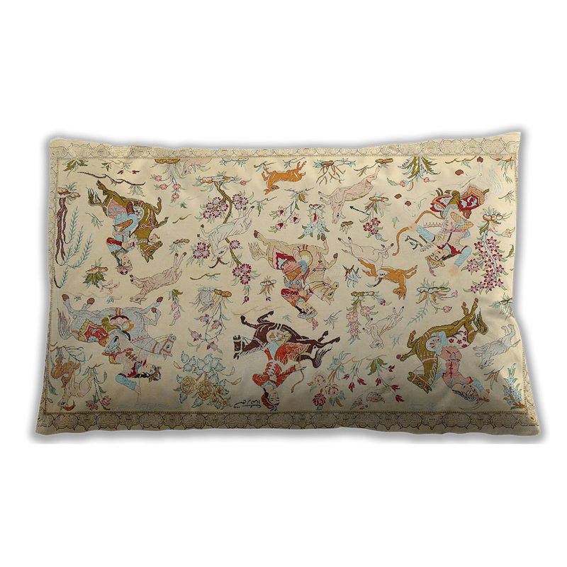 Floral Throw Pillow, Microsuede